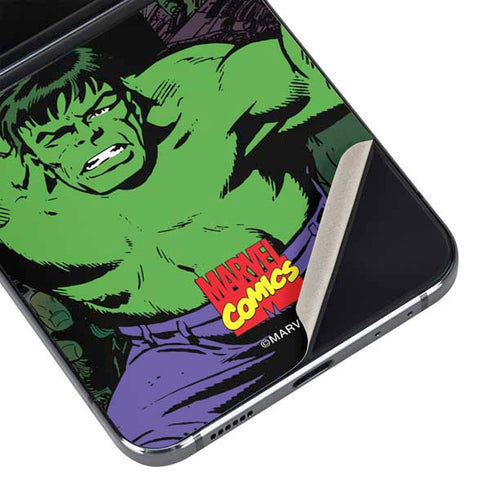 Marvel Classic Comics Hulk Fighter Vintage Galaxy Z Flip5 5G Skin